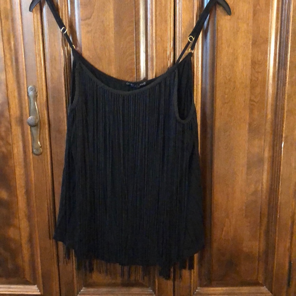 Fringe camisole.